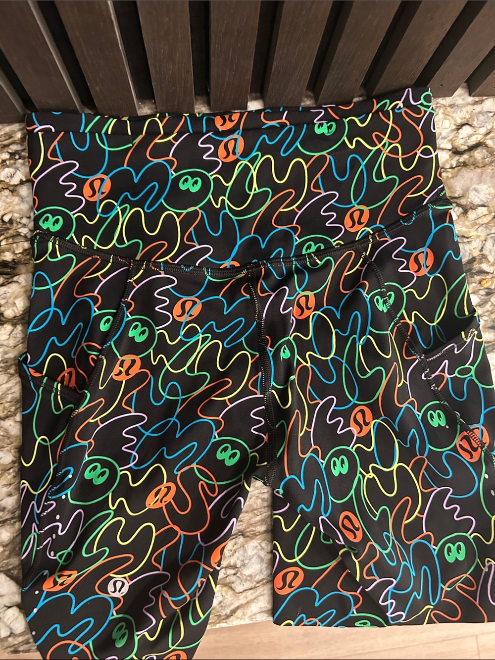 Limited Edition lululemon athletica Black Neon Scribble - Picture 2 of 2